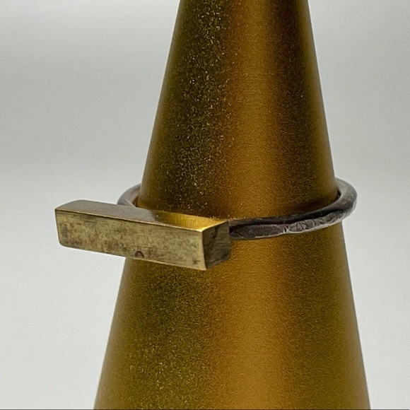 Hand Crafted Jewelry - Artisan Made Sterling Silver Stacking Ring - sz 6.5